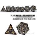 Pure Copper Hollowed Metal Dice Featured with 3D Dragon